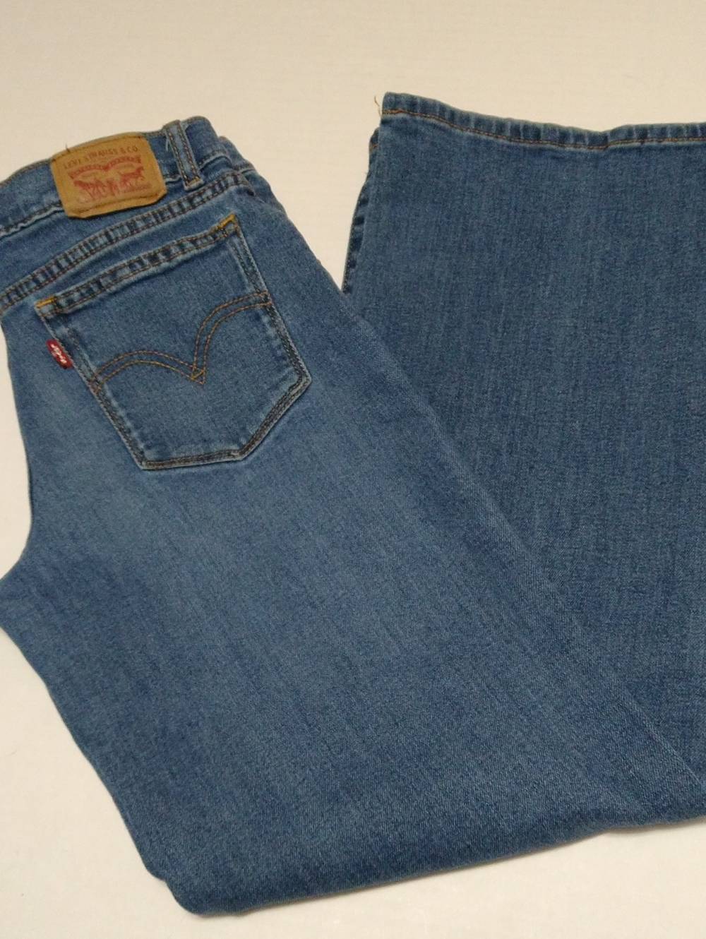 Levi's Youth Wide Leg Medium Blue Jeans Size 16